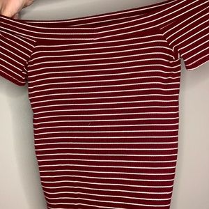 Striped Off the Shoulder Top